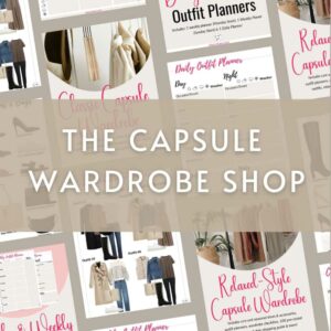 Capsule Wardrobe Shop banner.