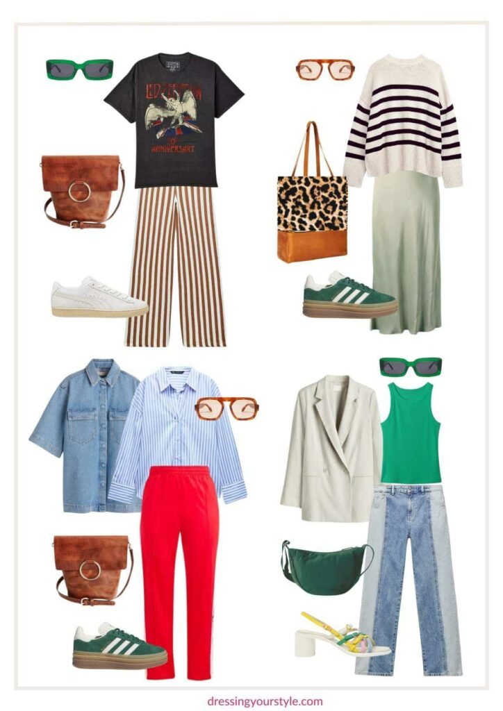 23 Piece Edgy Eclectic Clown Spring Capsule Wardrobe