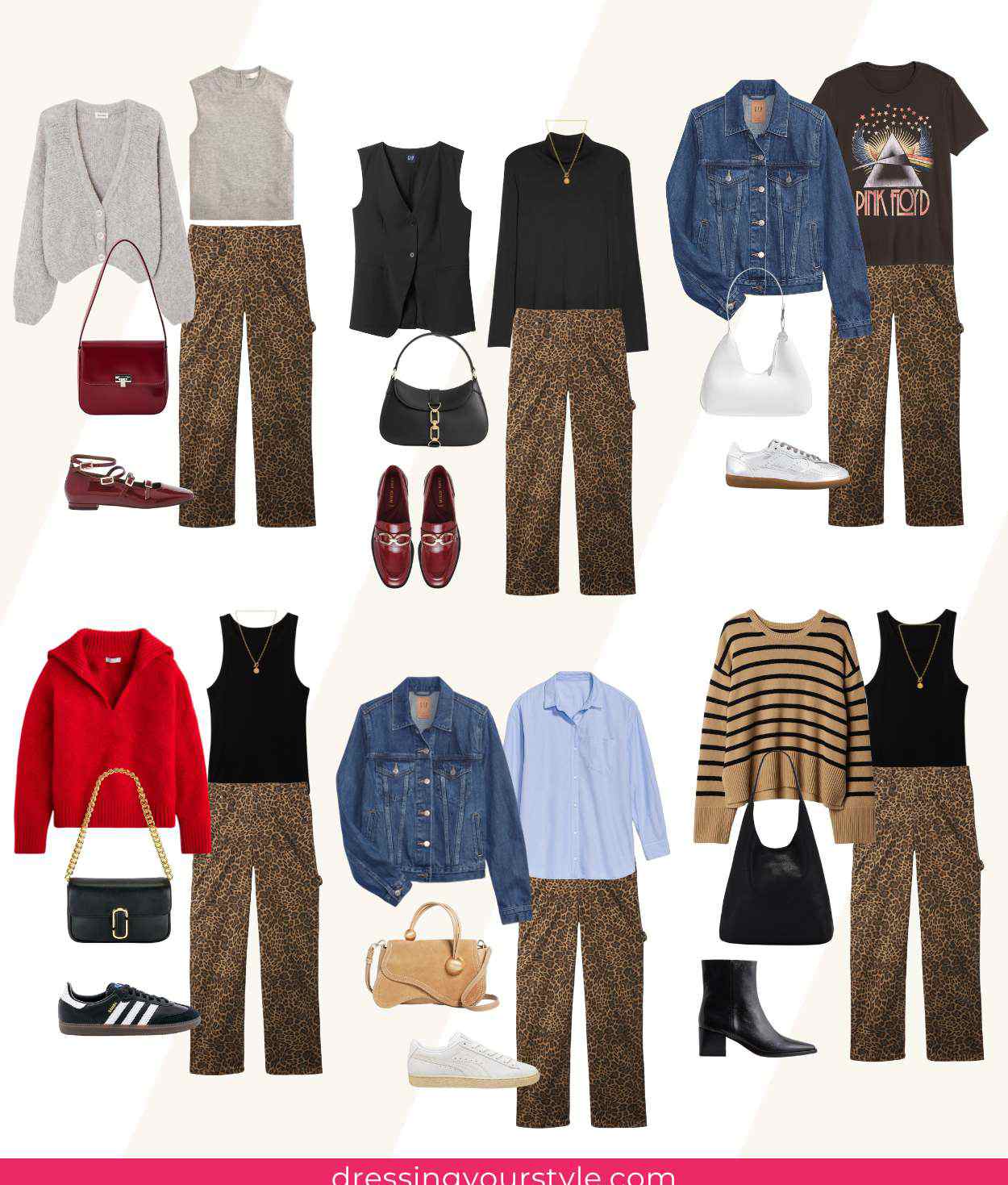 Wide Leg Cheetah Print Pants Styled 17 Ways for Fall